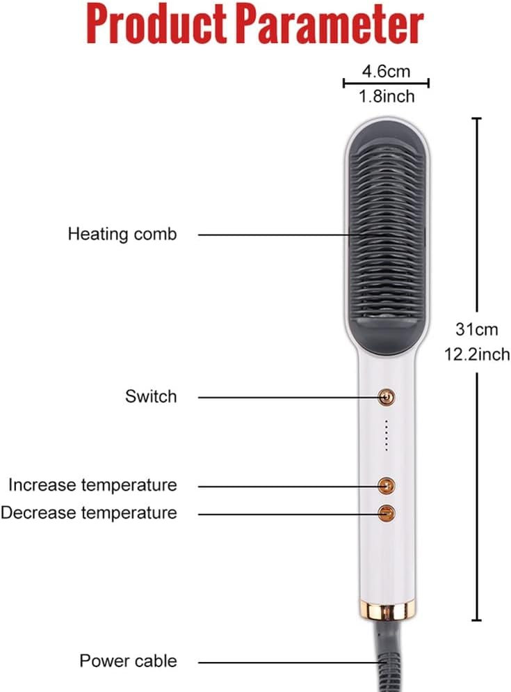 Professional Hair Straightener Comb Hair Brush